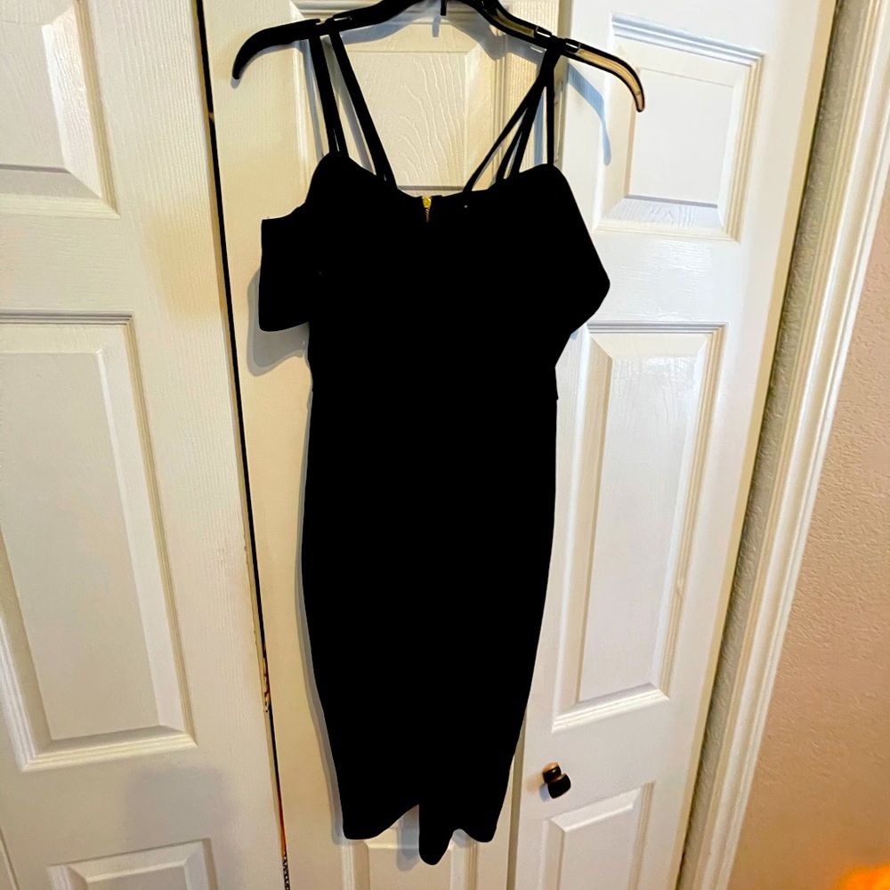 Black off the shoulders dress